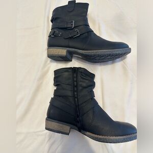 PATRIZIA By Spring Step Womens Nainsi Black Fashion 7" High Boots Size 9M